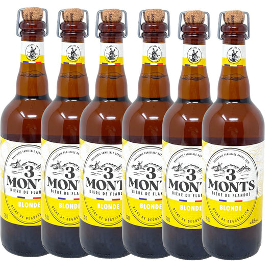 3 Monts Bière de Flandre helles obergähriges Starkbier 6 x 0,75 Ltr. 8,5 %
