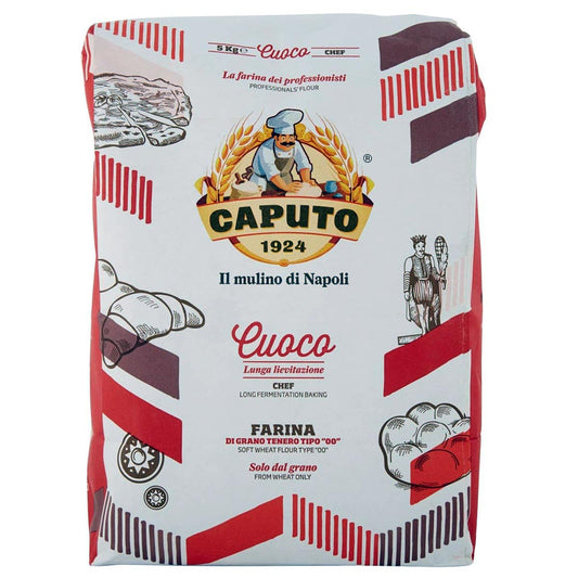 FARINA CAPUTO Mehl "Cuoco" Chef 5 kg - Ideales Weichweizenmehl Typ "00" für Pizza, Pasta und Gebäck