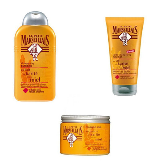 Le Petit Marseillais Shea & Honig Haarpflege-Set: Intensive Feuchtigkeitspflege für trockenes Haar