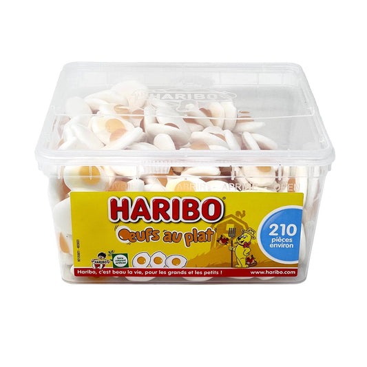 Haribo Oeufs au Plat Spiegeleier Soft Kaubonbons in der widerverschließbaren Box