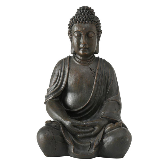 FeineHeimat Buddha Figur sitzend in Meditation 50 cm - Inspirierende Gartendekoration für spirituelle Harmonie