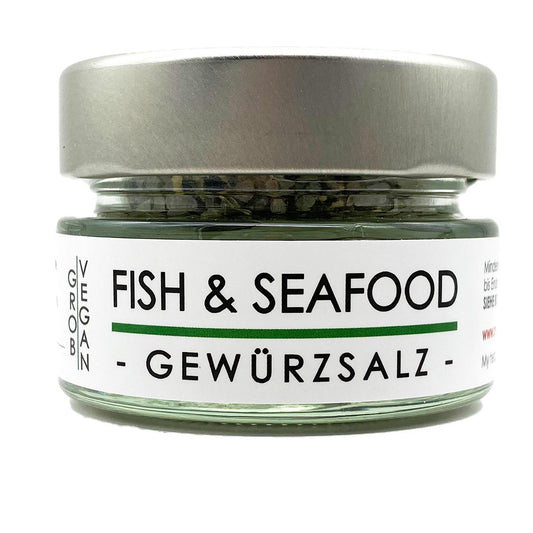 my herbs Fish & Seafood Gewürzsalz - Meersalz mit Gewürzen 60 Gramm im Glas