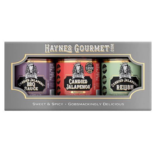 Haynes Gourmet Candied Jalapenos 3er Set Summer Bundle SCHARF - Süße, Würze und Intensive Schärfe in Perfekter Harmonie