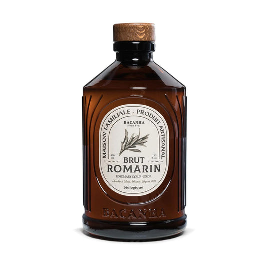 Bacanha Sirop Brut de Romarin Bio 400 ml - Bio Rosmarin Sirup mit Bio Rohrzucker