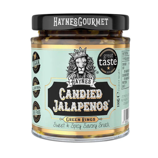 Haynes Gourmet Candied Jalapeno Green Rings Sweet & Spicy - Die Perfekte Kombination