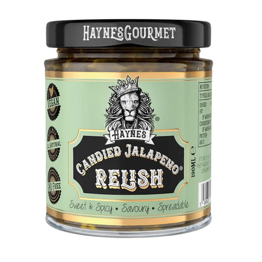 Haynes Gourmet Candied Jalapeno Relish Sweet & Spicy - Einzigartige Fusion