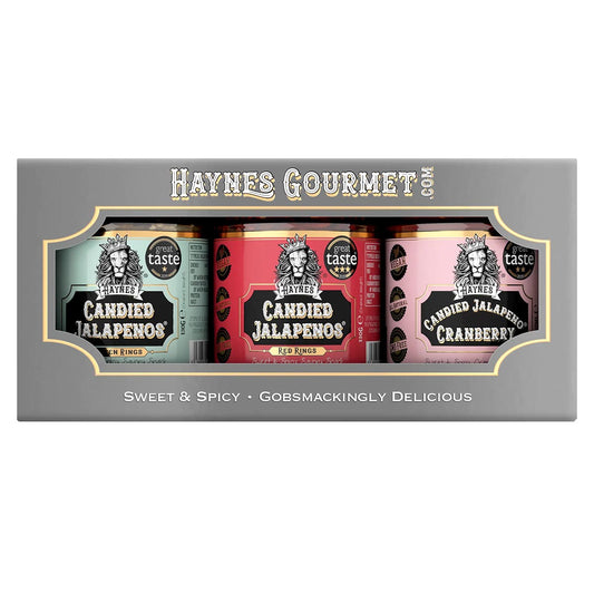 Haynes Gourmet Candied Jalapenos 3er Set Winter Bundle SCHARF - Winterliche Geschmacksexplosion für Feinschmecker