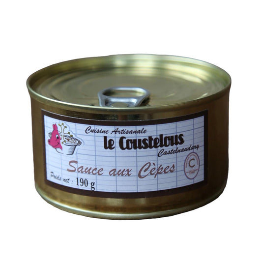 Le Coustelous Gourmet Steinpilzsoße, ideal für Pasta & Fleisch, 190  Gramm