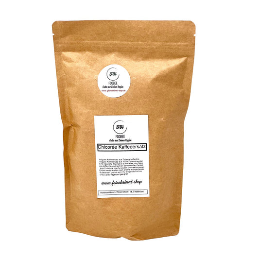 FooBee Chicorée Körner geröstet -  Filterkaffee-Ersatz aus Zichorie koffeinfrei 450 Gramm