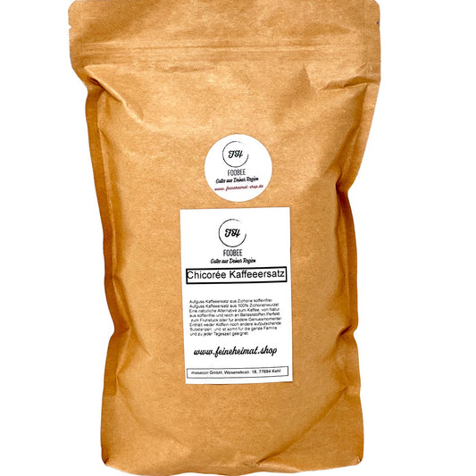 FooBee Chicorée Körner geröstet -  Filterkaffee-Ersatz Zichorie koffeinfrei 800 Gramm
