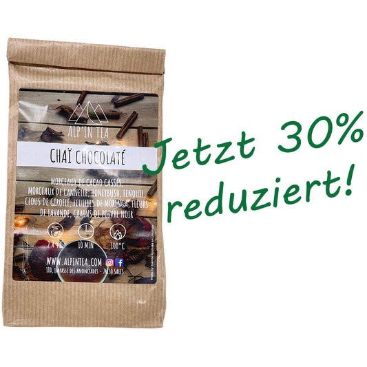 *MHD 07/2023* ALP'IN TEA Chaï Chocolaté Schokolade Chai Tee aus Frankreich - 30% reduziert