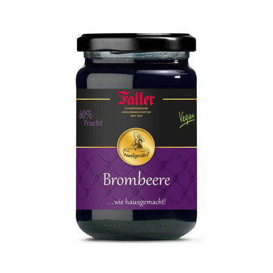 Faller Brombeer-Konfitüre extra: Hausgemachter Genuss, 60% Frucht, 330g