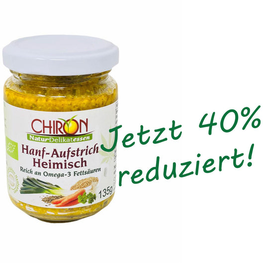 CHIRON Naturdelikatessen Bio Hanf-Aufstrich Heimisch kbA 135 g