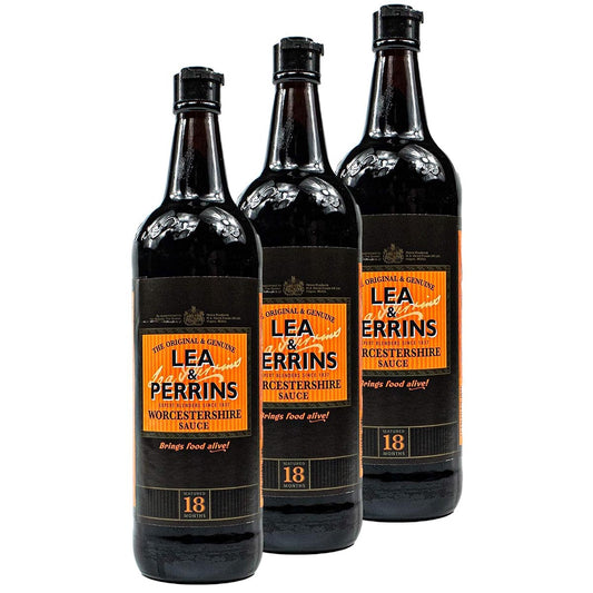 Genieße den authentischen Geschmack: Lea & Perrins Worcestershire Sauce 3er-Pack
