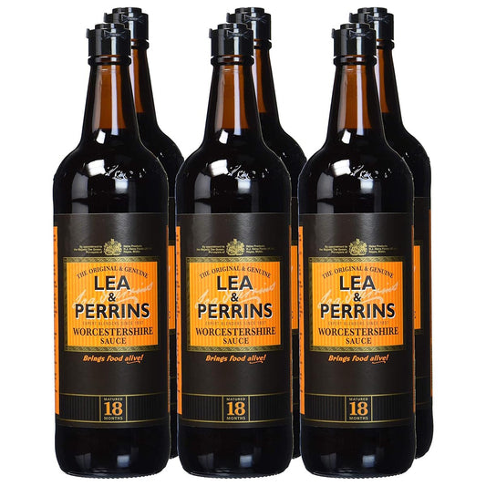 Authentischer Geschmack: Lea & Perrins Worcestershire Sauce 6er-Pack, 568ml - Für unverwechselbare Aromen!