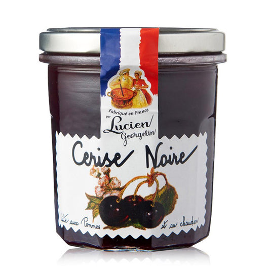 Lucien Georgelin Cerise Noire: Schwarzkirsche in 320 Gramm - Französische Fruchtkonfitüre 320 Gramm