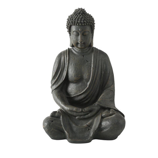 Sitzende Buddha Figur 40 cm - Meditative Gartendeko für Ruhe und Entspannung