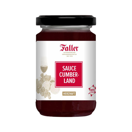 Faller Cumberland Sauce - Traditioneller Schwarzwälder Genuss in einer 260 ml Glas