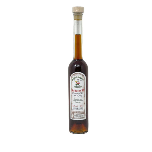 Der Schwarzwald Imker Honig Kräuter Likör Probier Flasche 0,1 Liter 32%