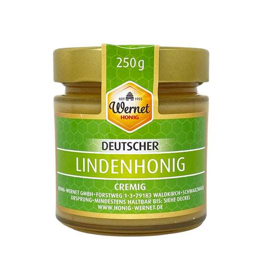 Honig Wernet Traditionsimker im Schwarzwald Deutscher Lindenhonig cremig im 250g Glas