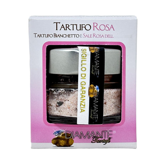 DIAMANTE TARTUFI Tartufo Rosa - Truffled Pink Salt - 100g - Luxus Salz mit weißem Trüffel