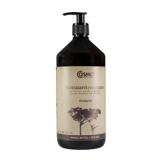 COSMO ORGANIC Volumen Shampoo für dünnes und sprödes Haar mit Sanddorn und Salbei 1 Liter