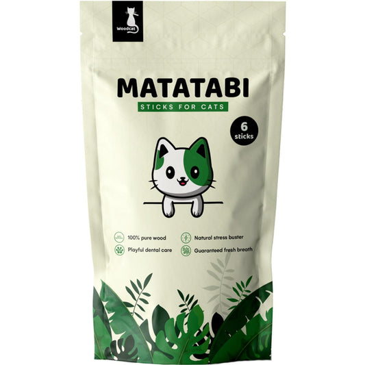 Woodcat Matatabi Dental Sticks für Katzen, der ultimative Stressbuster 6 St. aus Frankreich