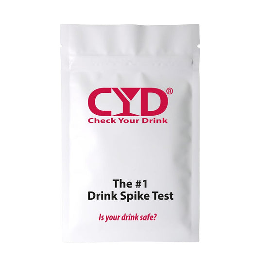 Schützen Sie sich mit CYD®: 50 Teststreifen für Ketamin & GHB in Getränken!